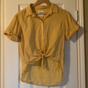 Abercrombie and Fitch Linen Blend Blouse